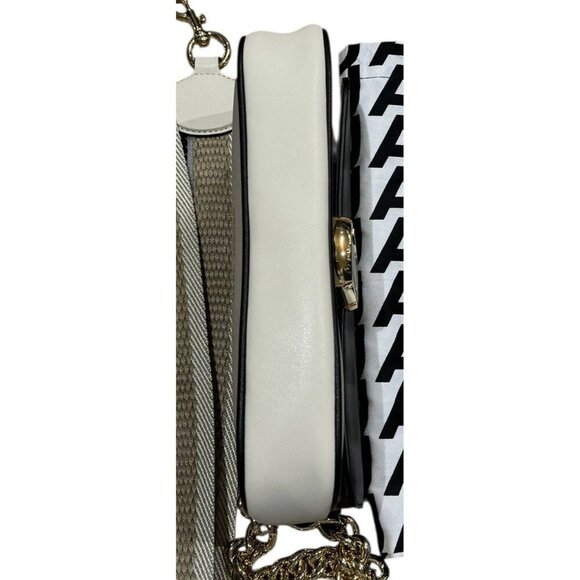 Marc Jacobs Purse The J Marc Shoulder Crossbody Bag Black Beige Cream Gold OS - Picture 5 of 16